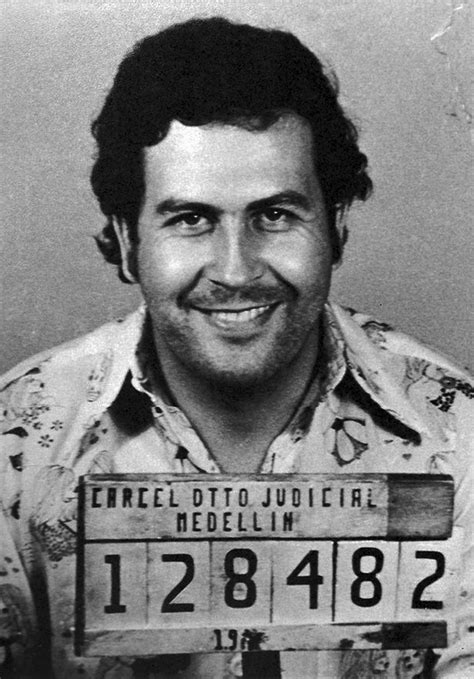 Pablo Escobar Celebrity Mugshot Prints Famous Felon Photos Etsy