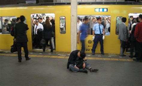 Photos Of Drunken Japanese Salarymen In Various Poses On The Train Daily Mail Online