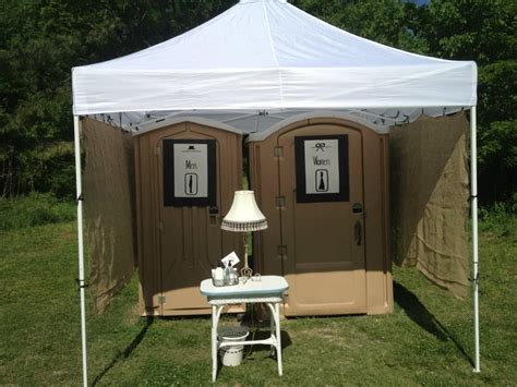 How To Class Up A Porta Potty For Your Outdoor Wedding