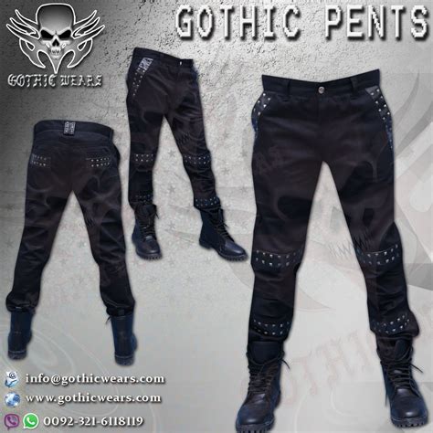 GOTHIC PANTS Artical No: GW-1507 Gothic Men Coats Gothic Women Coats Gothic Men Jackets Gothic ...