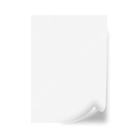 Illustration Vectorielle De Livre Blanc Curl Png Papier Blanc Boucle