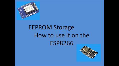 Tech Note 015 How To Use Esp8266 Eeprom Youtube