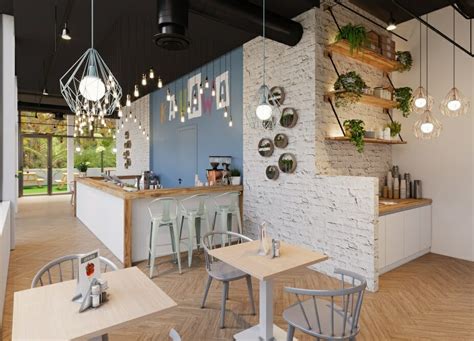 Interior Design For A Coffee Shop Builders Villa