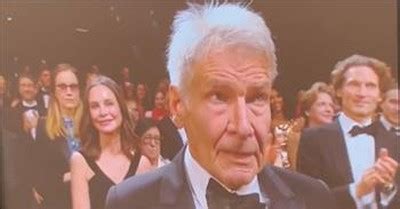 Tear Filled Harrison Ford Receives Minute Standing Ovation