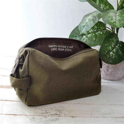 Personalised Mens Hidden Message Wash Bag By Solesmith