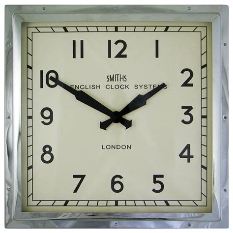 Smiths Chrome Industrial Wall Clock London Prop Hire