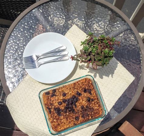 Kelly The Culinarian Cooking With Kelly Baked Blueberry Oatmeal Recipe