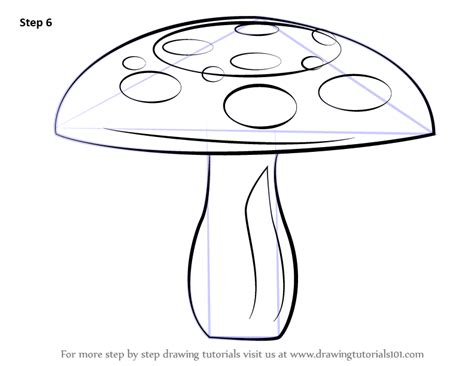 You can color the cap and grass with whatever you prefer. Learn How to Draw a Mushroom (Mushrooms) Step by Step ...