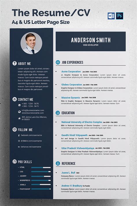 The curriculum vita you turn in to a recruiter can potentially get you a dream your curriculum vita is a primary opportunity to talk about which of these skills you excel at. "Web Developer CV" CV Template №68317
