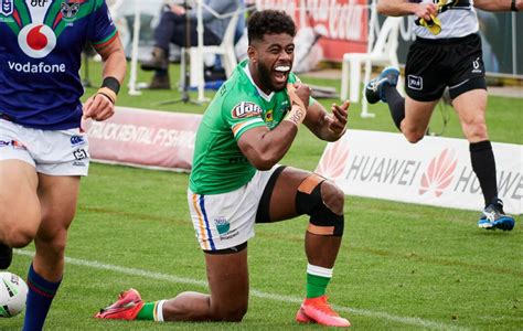 Celebration For Canberra Raiders Winger Semi Valemeis Special Girl