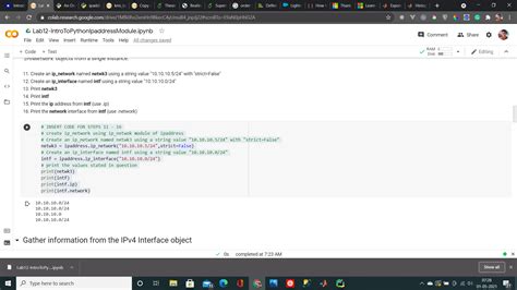 Solved Introduction To Pythons Ipaddress Module Using Jupyter