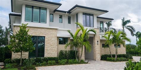 Contemporary 2 Story House Plan South Florida Design Mediterranean