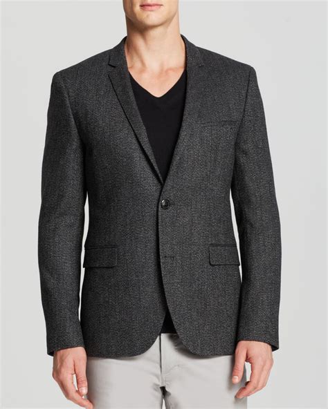 Hugo Boss Hugo Adris Sport Coat In Gray For Men Charcoal Lyst
