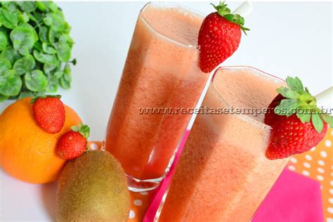 Suco De Kiwi Com Laranja