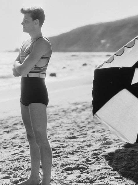 C 1920s Mens Bathing Suit Cute Vintage Swimwear Vintage Men