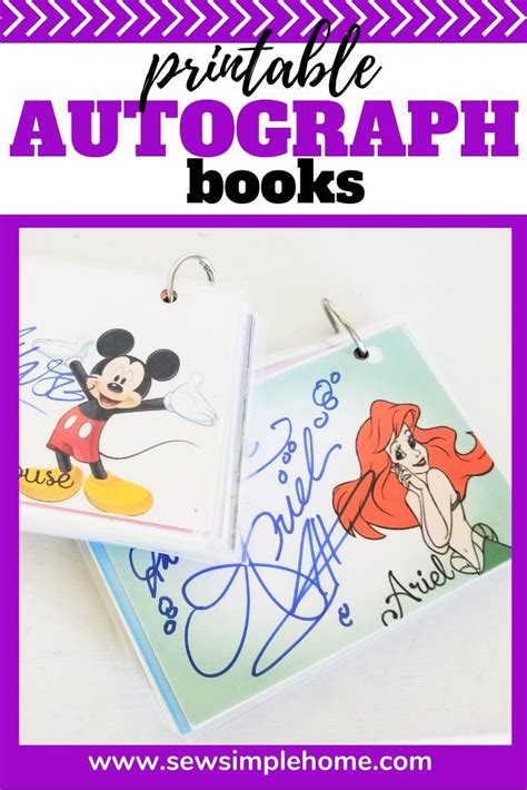 Free Printable Disney Autograph Book Printable Templates