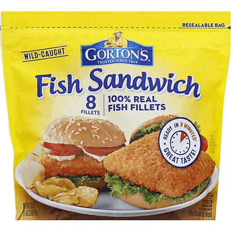 Gortons Fish Fillets Whole Breaded Sandwich Seafood Greenleaf Market