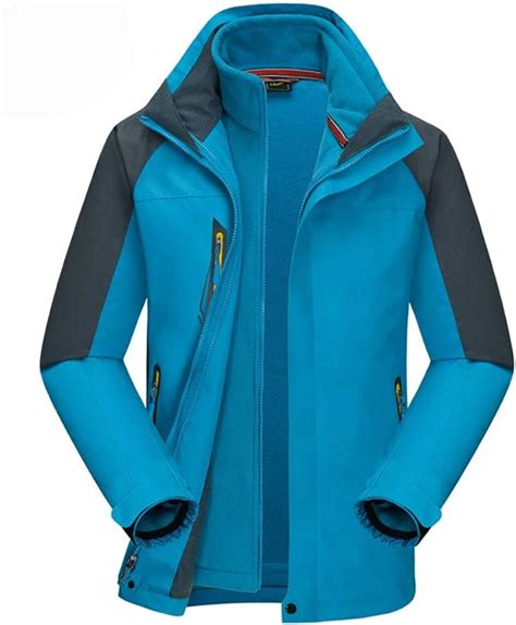 Rstj Sjcw Womens Waterproof 3 In 1 Ski Jacket Warm Fleece Winter Coat