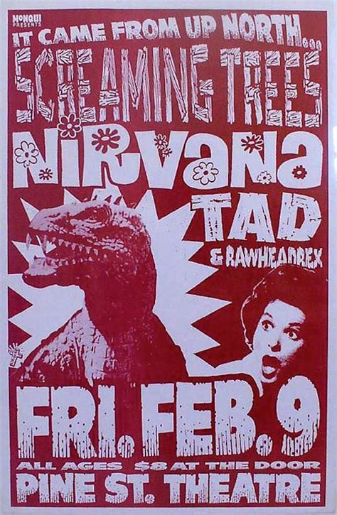 10 Great Grunge Era Band Posters Pôster De Banda Rock Poster Poster
