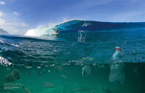 Print Ad Surfrider Foundation Australia No Hand Barrel