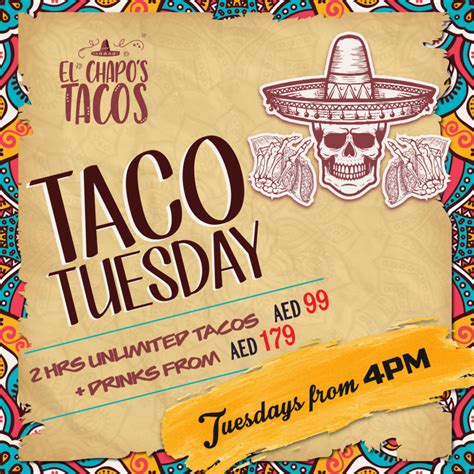 Taco Tuesday El Chapos Tacos Studio One Dizzer