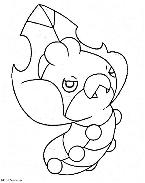 Sewaddle Pokemon 1 Coloring Page