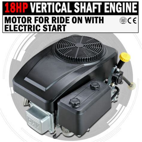 New 18hp Vertical Shaft Petrol Engine Ride On Mower Motor With Electric