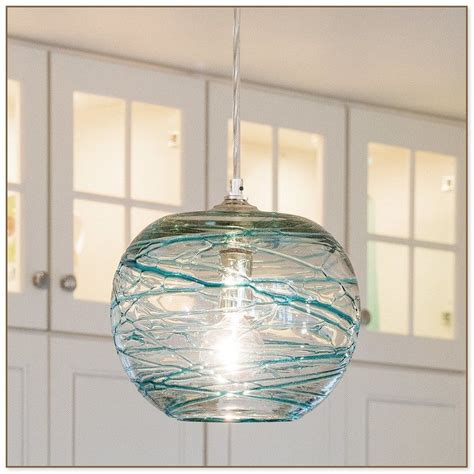 Chalkboard Ideas Aqua Glass Pendant Light Blue Glass Crystal Pendant Lighting Globe