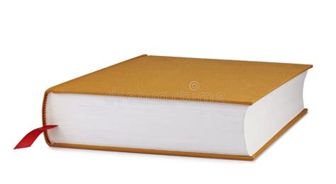 Brown Book With A Red Bookmark Stock Photo Image Of Hardcover