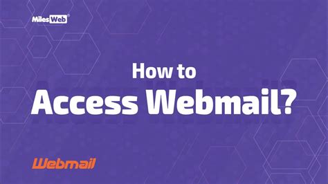 How To Access Webmail Milesweb Youtube