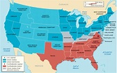 Map of Confederate, Union and Border states [900x567] : r/MapPorn