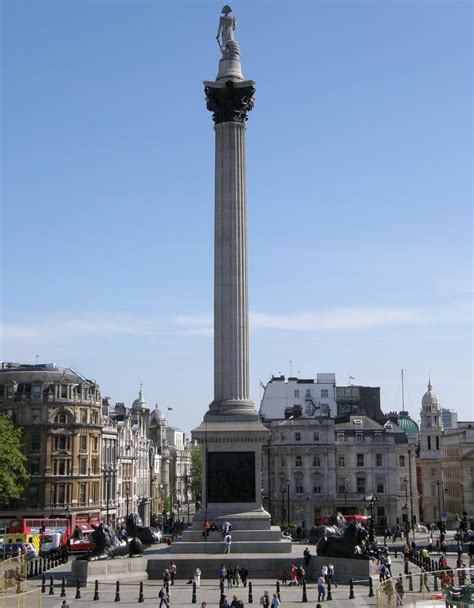 Lord Nelson In Trafalgar Square Statues Pinterest