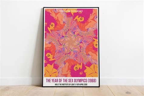 the year of the sex olympics 1968 unframed a3 print etsy