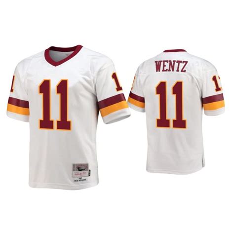Carson Wentz Washington Commanders White Throwback Legacy Replica Jersey Need A T For Friend