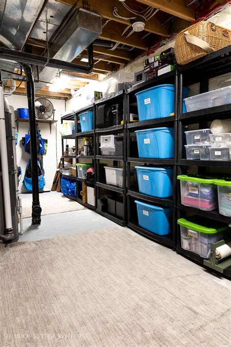 How To Declutter And Organize The Basement Basement Storage