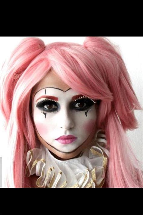 Clown Joker Mask Doll Makeup For Halloween By Me Circus Makeup