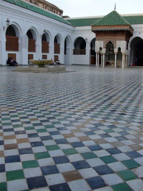 Courtyard of al qarawiyyin founded 12 centuries ago by fatima al fihri (ap photo samia errazouki). File:Al-Karaouine University (Al-Qarawiyyin) in the city ...