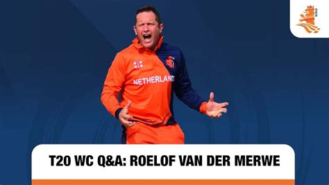 T World Cup Q A Roelof Van Der Merwe Youtube