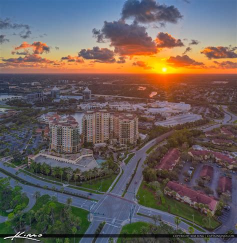 Palm Beach Gardens Epic Aerial Photography Sunset Real Estate Property