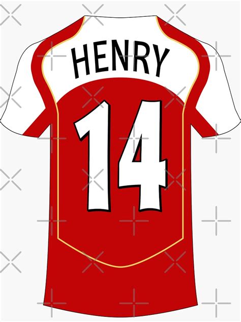 Thierry Henry Arsenal 04 Home Kit Sticker For Sale By