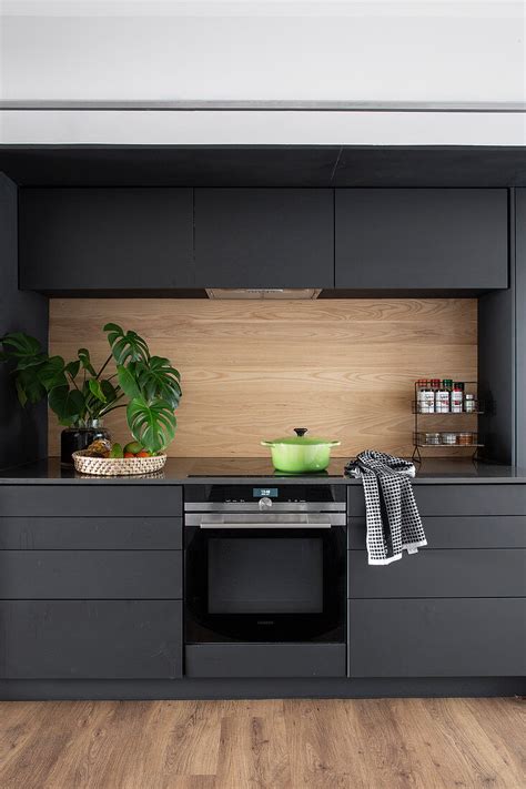 Charcoal Grey Kitchen With Wall Units Buy Image 12990160 Living4media