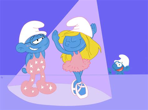 Brainy And Smurfette Ballet By Heinousflame On Deviantart