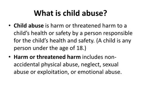 Ppt What Is Child Abuse Powerpoint Presentation Id2734508