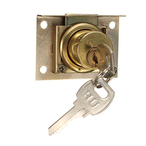 Drawer Lock Kit With 2 Keys Cabinet Cupboard Door Home