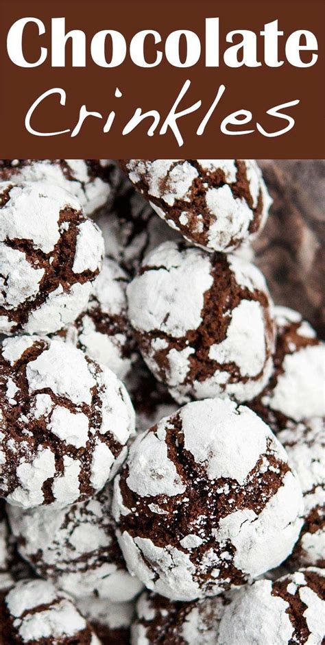 Bake Chocolate Crinkles A Favorite Easy Cookie Recipe Recipe