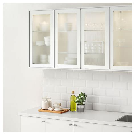 A standard size is a size already. JUTIS Glass door - frosted glass, aluminum. Shop IKEA.ca - IKEA | Glass kitchen cabinets, New ...