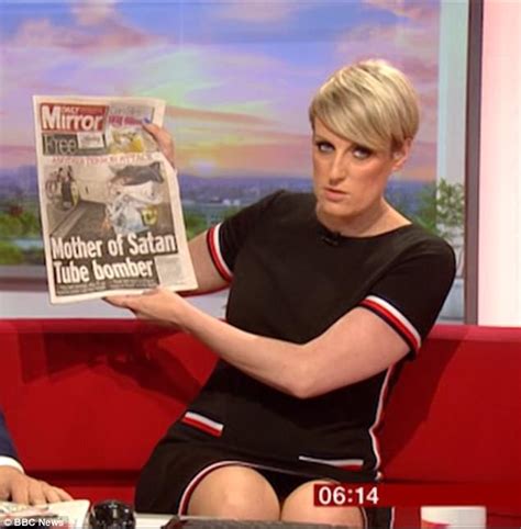 Bbcs Steph Mcgovern Accidently Flashes Underwear On Air Daily Mail Online