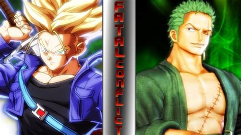Trunks Vs Zoro Dragon Ball Super Vs One Piece ⚠️ Fatal Conflict ⚠️