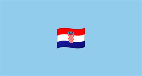 Its category is flags and countries. 🇭🇷 Flag: Croatia Emoji on Google Android 8.1