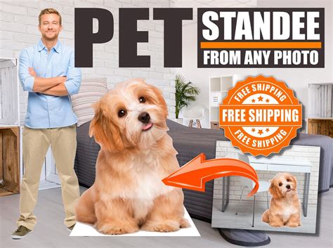 Life Size Custom Cardboard Cutout Pet Standee Etsy